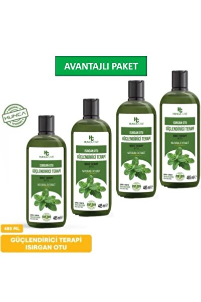 Hunca Care Nettle Shampoo, Anti-Hair Loss, 485 Ml, Set of 4