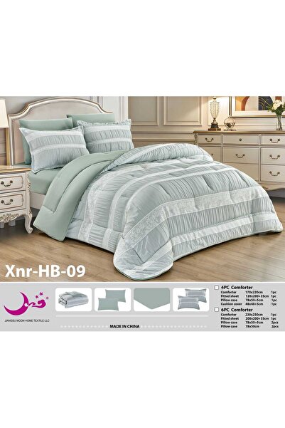 Moon Summer embroidered puffy microfiber bedspread 230*250 - 6-piece Duvet se...