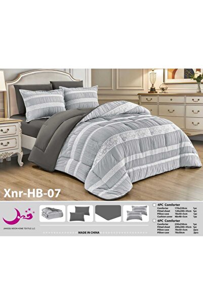 Moon Summer embroidered puffy microfiber bedspread 230*250 - 6-piece Duvet se...