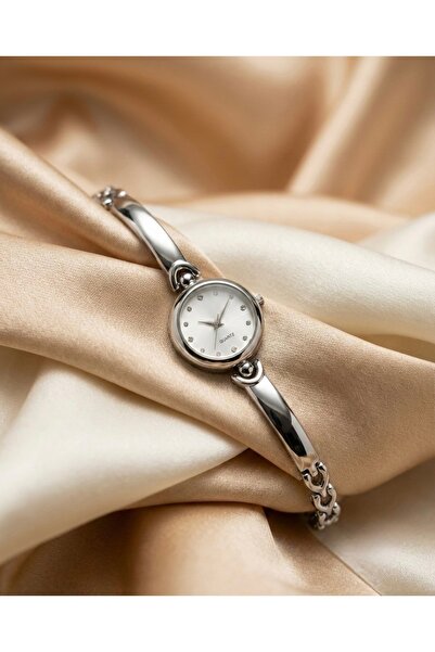KLISHE Butik Nova Women's Steel Watch Silver Color |   Vintage Luxury Stone E...