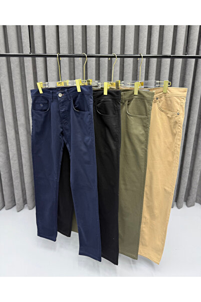 Avni Ceylan Men's Modern Fit Summer Linen Trousers