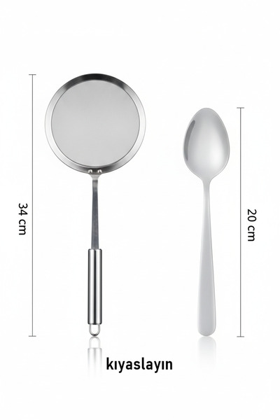 Transformacion Giulia Serie Luxury Fine Mesh Strainer - 34 cm Professional Kitchen Signature 304 Stainless Steel 722909