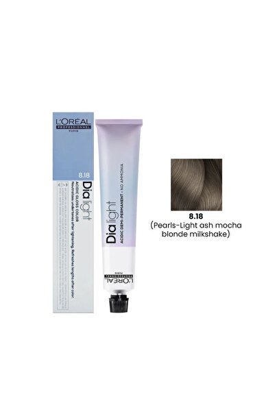 L'oreal Professionnel صبغة شعر ديا لايت 50 مل، لون أشقر رمادي فاتح موكا ميلك ...