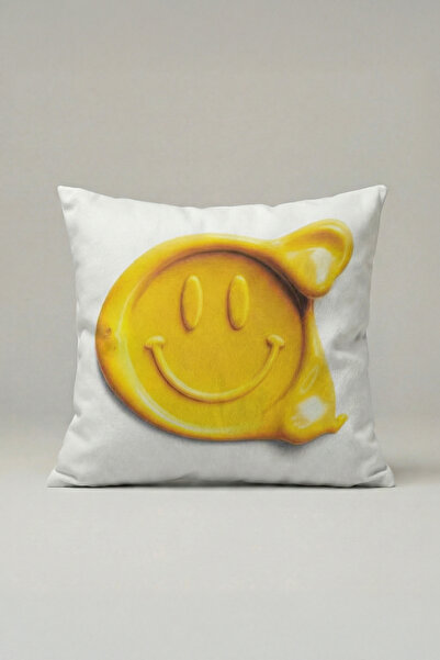 viki concept Κίτρινο Smiley Με σχέδιο Μοντέρνο Θήκη διακοσμητικού μαξιλαριού ...