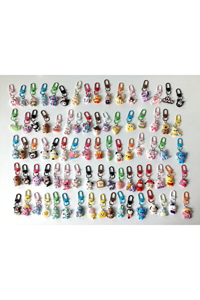 wintersun 4 Adet Sevimli Figürlü Çanta Süsü, Anahtarlık Süsü, Fermuar Süsü, C...