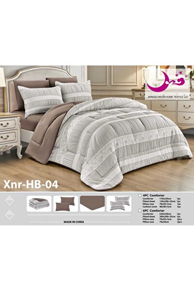 Moon Summer embroidered puffy microfiber bedspread 230*250 - 6-piece Duvet se...