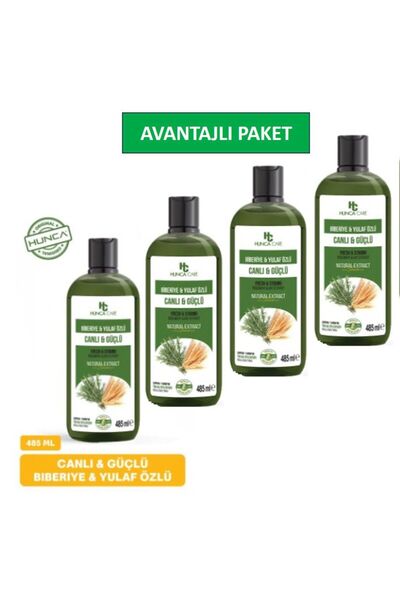 Hunca Care Rosemary & Oat Extract Shampoo, Anti-Hair Loss, 485 Ml, Set of 4