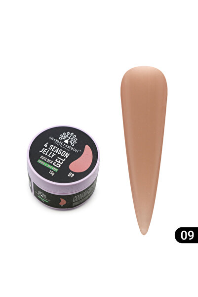 global fashion Nail modeling gel 15 gr, 4 Season Jelly Builder Gel 09
