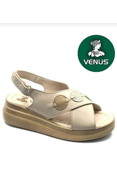 Venüs 2409920Y Women's Genuine Leather Padded Sole Casual Sandals