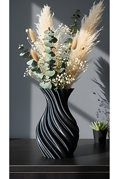 END Design Silk Wave Spiral Vase – Decorative Modern Design Special Material ...