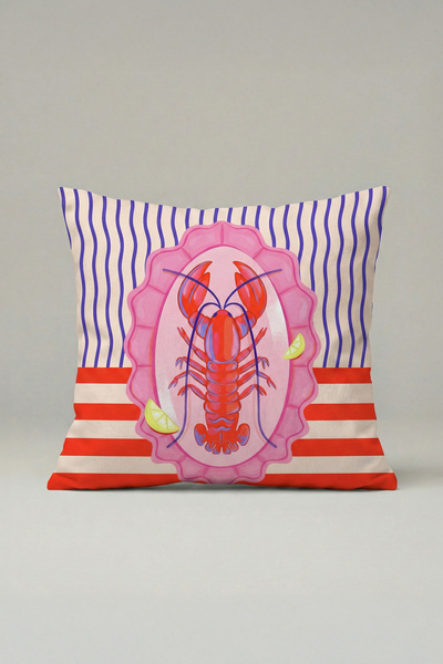 viki concept Istakoz Με σχέδιο Θήκη διακοσμητικού μαξιλαριού 072 – Μοντέρνο 4...