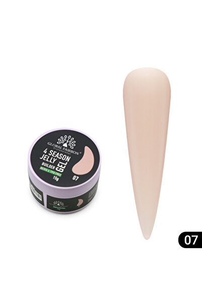 global fashion Nail modeling gel 15 gr, 4 Season Jelly Builder Gel 07