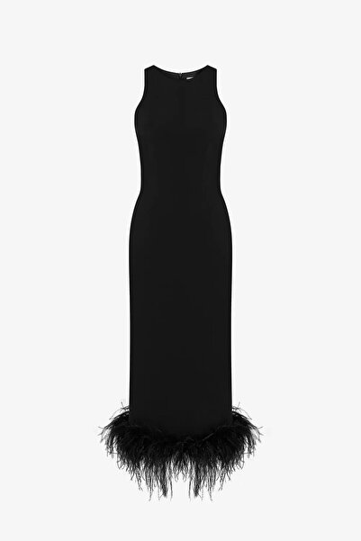 Secret Passion Lingerie OTRİŞ FUR ПОДРОБНА РАЗКЪСВАНА ВЕЧЕРНА РОКЛЯ СРЕДНА ДЪ...