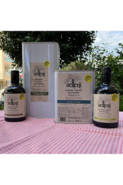 Selleni Soğuk Sıkım Zeytinyağları 4'lü Set (Yeni Hasat) / Filtresiz