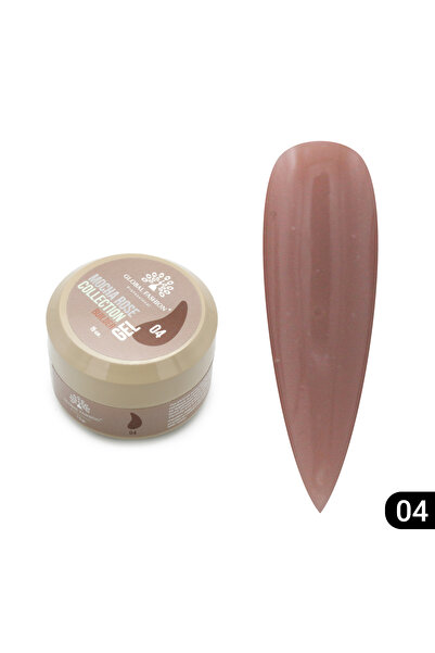 global fashion Nail modeling gel 15 gr, Mocha Rose Builder Gel 04