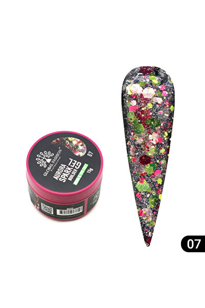 global fashion Gel pentru modelarea unghiilor 15 gr, Aurora Spark Builder Gel 07