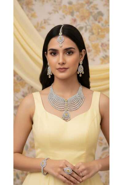 Arjwan Accessories طقم إكسسوارات مجوهرات نسائية مذهل