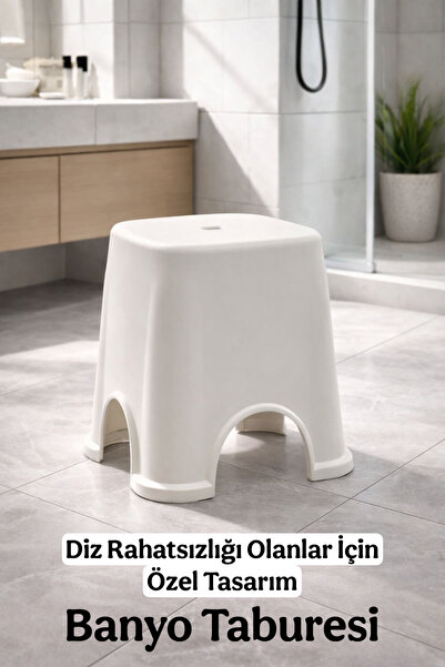 Funny Life Diz Rahatsızlığı İçin Özel Tasarım Yüksek Banyo Taburesi