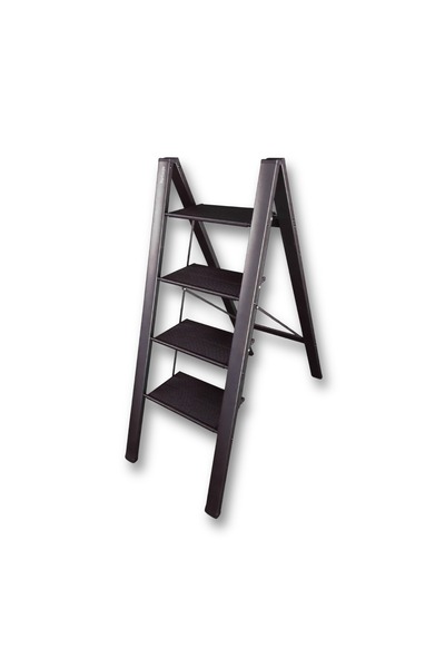 Portalife 4 Basamaklı Katlanır Çelik Destekli Alüminyum Ev Tipi Şık Merdiven ...