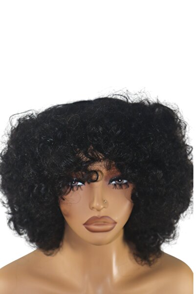 GOLEN Afro Bouncy Curls Human Hair Wig – Short Curly Afro Wig | Natural Afro ...