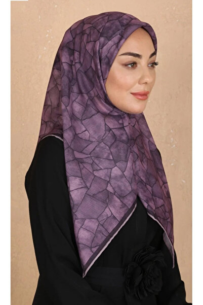 locella Cotton Soft Scarf Hand Sewed Marble Pattern