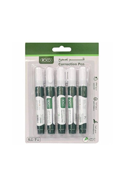 ROKU قلم تصحيح 7 مل، عبوة من 5 قطع