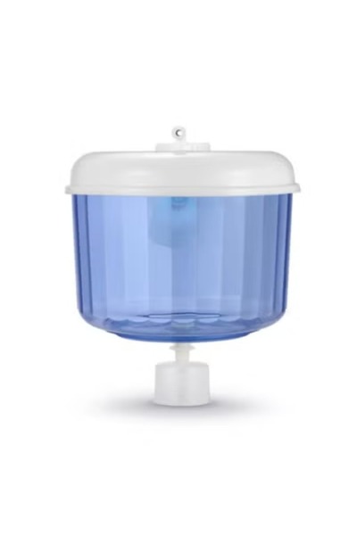 Generic 8L Blue/White Water Dispenser Jar: Leakproof, includes float valve fo...