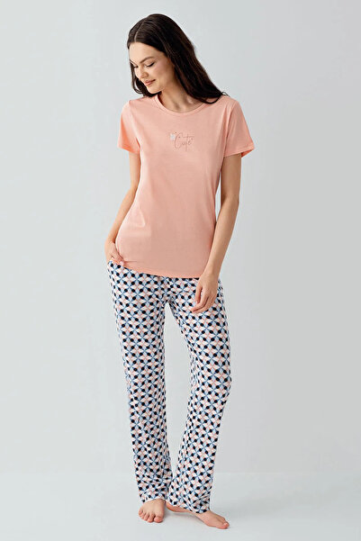 Arnetta Women's Modal Pajama Set, Wide Collar, Short Sleeve, with Pockets, Pr...