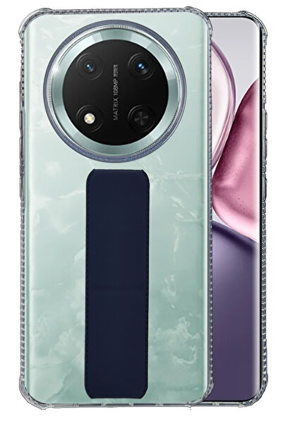 Generic Honor X9c - ShockProof Silicone Back Cover With Hand Grip Holder & Ki...