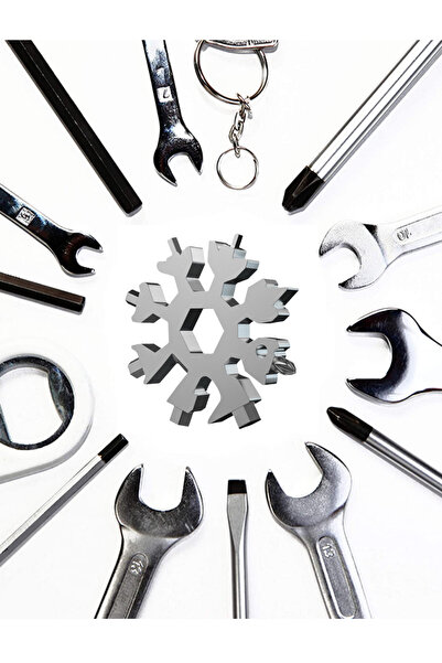 MİNGODAN 18 in 1 Multi Tool Anahtarlık | Çok Amaçlı Cep Aleti Tornavida Anaht...