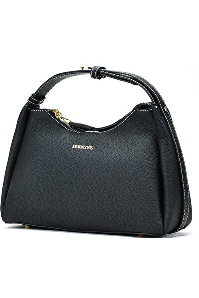 JERMYN'S Women's bag, genuine leather, Padova, black