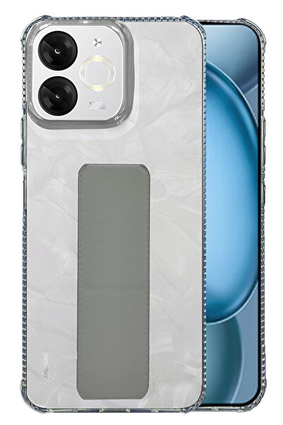 Generic itel A80 - Shock Proof Silicone Back Cover With Hand Grip Holder & Ki...