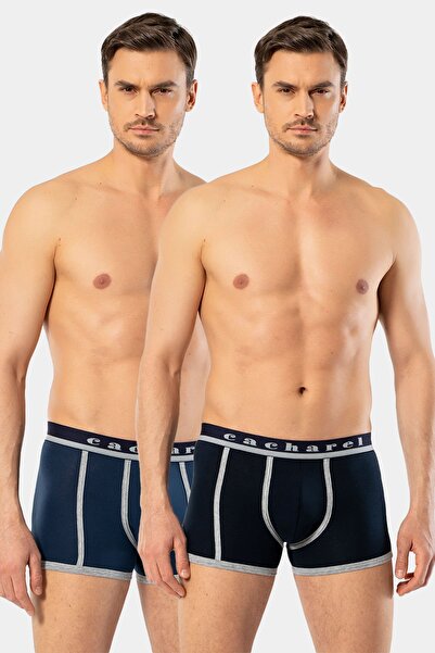 Cacharel بوكسر رجالي مكون من قطعتين 1322/أزرق داكن-نيلي