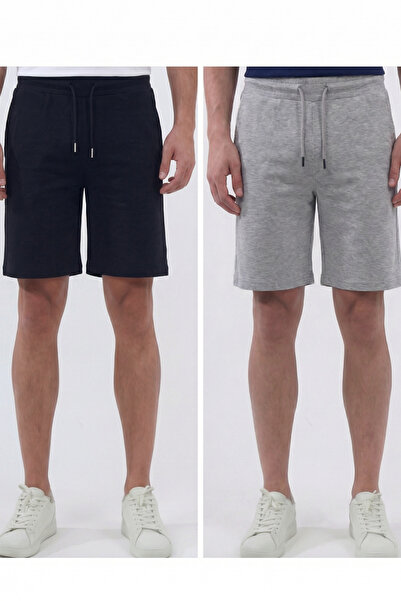 Veleno Men's 2-Piece Advantageous Pack Oversize Relaxed Bermuda Shorts Comfor...