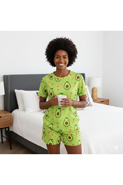 PEMBİŞ HOMEWEAR Σετ Σορτς Πράσινο Αβοκάντο