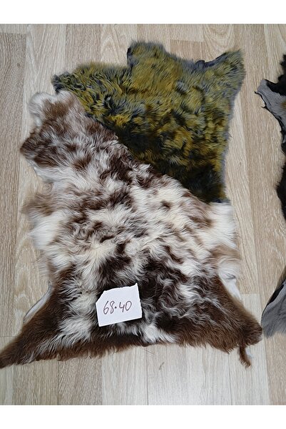 hoaryage HAKİKİ KIVIRCIK UZUN TÜYLÜ KUZU POSTU , HALI , YOLLUK , ETLİ KALIN