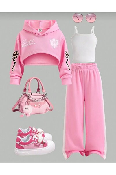 Kids 07 Ballet baskılı 3lü Pembe ve Beyaz