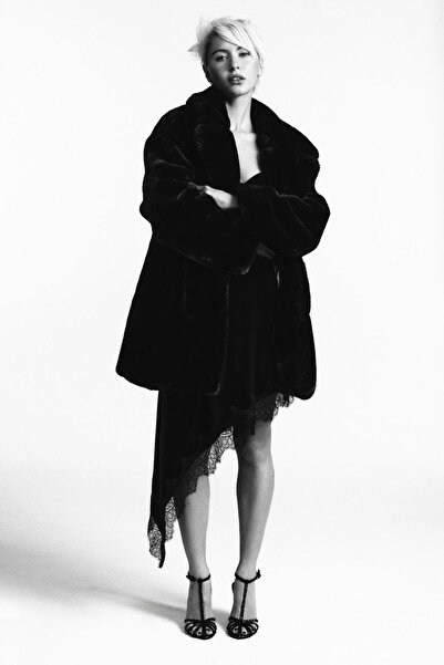 Butik Allbucks Zr Za-Ra Faux Fur Thick Coat Abzra3753