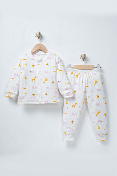 TİNY GOLDEN Baby Girl & Child 2-Piece 100% Organic Pajama Set with Buttons