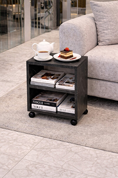 HAS CRAFT Çok Amaçlı Masa Mutfak Rafı Komodin Salon Yan Masa Balkon Dolabı Ba...