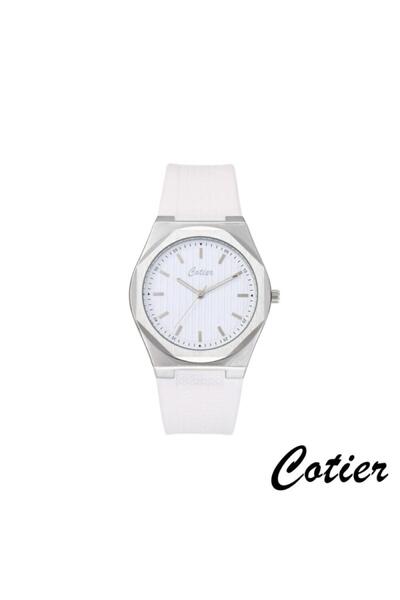 Cotier Couture men's watch, white silicone