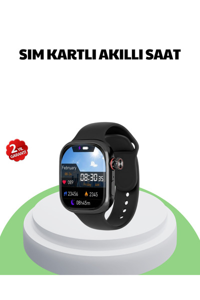 ZERO LAND YEZLLA Sesli Arama Özellikli SIM Kartlı Siyah (182039) Akıllı Saat