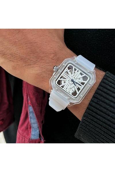 Cotier Couture men's watch, white silicone