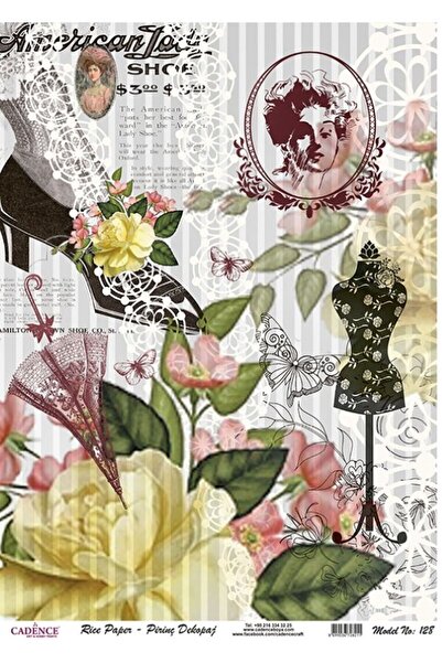 Cadence Brass Decorative Paper 29X42Cm No:Cd128