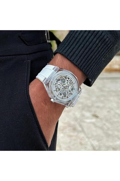 Cotier Couture men's watch, white silicone