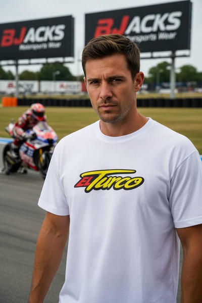 BJACKS Motorsports Wear ELTURCO Toprak Razgatlıoğlu Специална черна тениска P...