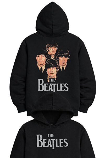 Fuddy Moda Unisex the Beatles Members Back-Printed Hooded Sweatshirt, Oversiz...