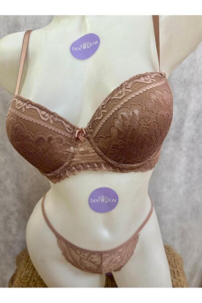 Bee Glow Padded lace bra set