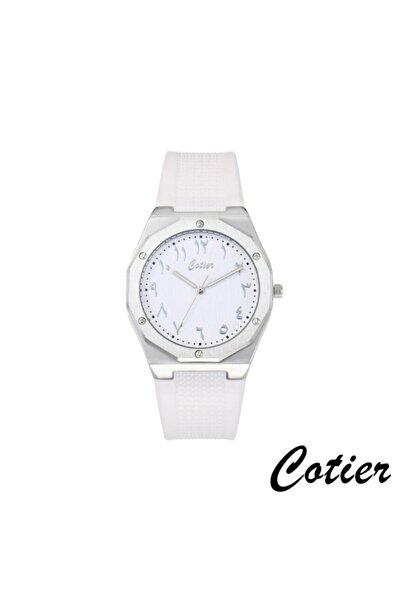Cotier Couture men's watch, white silicone