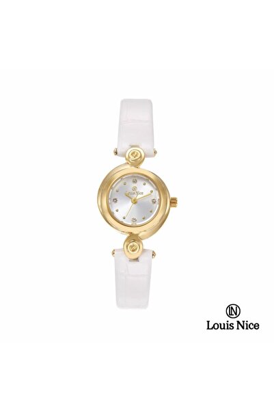 Louis Nice Louis Nice women's watch, white Leather